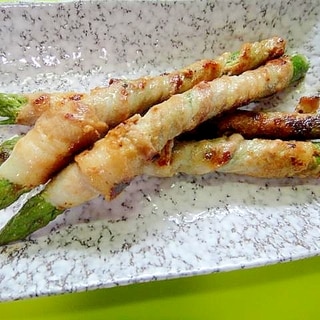 大葉風味のアスパラの豚肉巻き